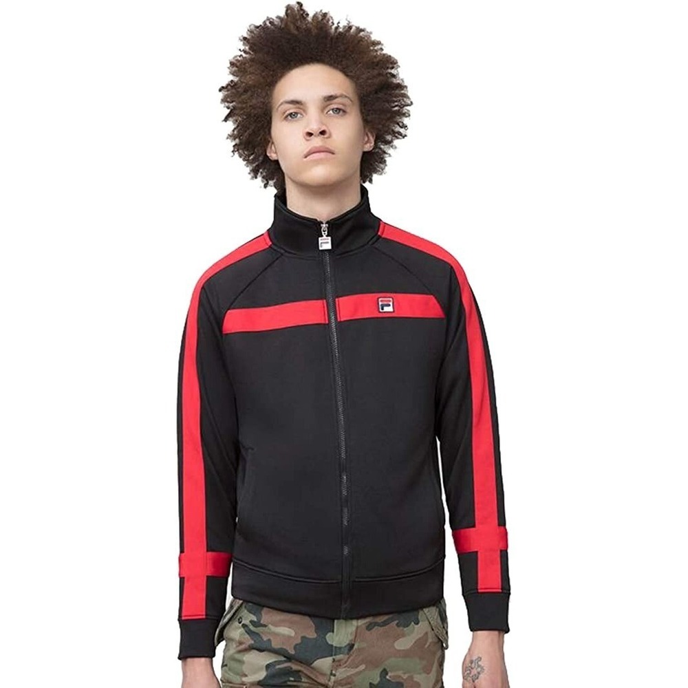 Fila‎ Men's Renzo Jacket Black/Chinese Red - Medium - New